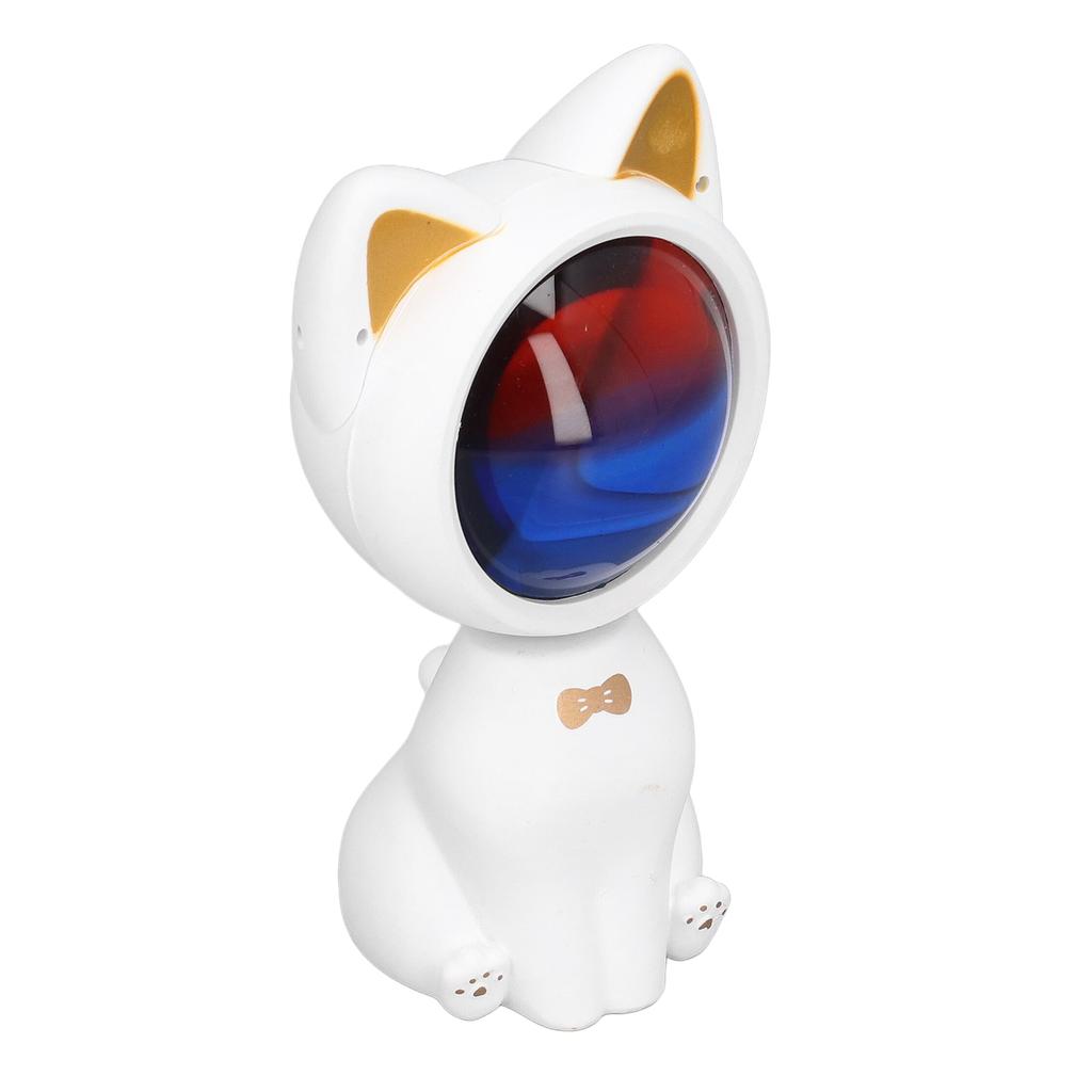 Biały Kot Lampka Nocna Lampa Projekcyjna Wschodu Słońca Obracana o 360 stopni Regulowana Głowica Ładowanie USB do Vloga