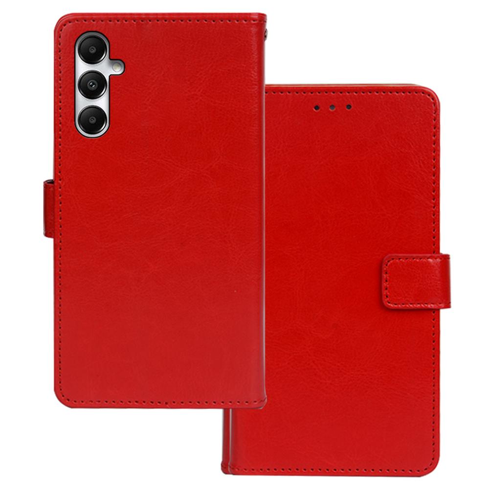 

IDEWEI Wallet Phone Case for Samsung Galaxy A05s 4G Case PU Leather Flip Cover Red