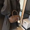 Ielgy Premium Texture Retro Portable Autumn Winter All-Match Pillow Bag Commuter Shoulder Messenger Bag