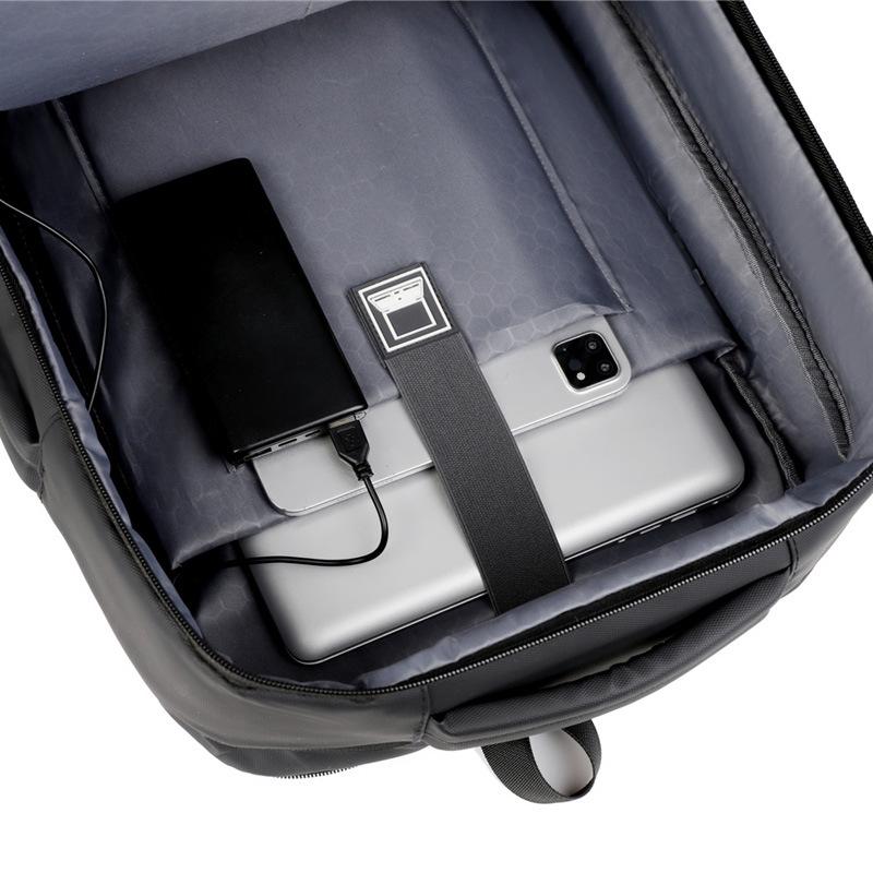 Men's Expandable Business Travel Backpack: Customizable Logo, Large Capacity, Fashionable Design, Computer Compatible.