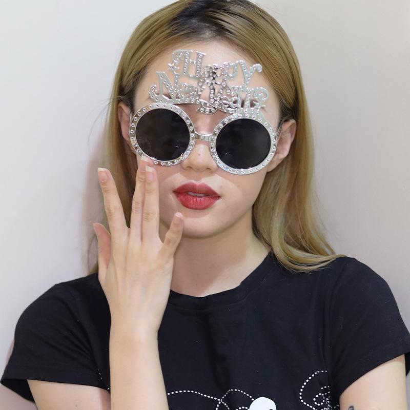 2026 Happy Year Glasses Funny Eyeglasses Photo Props Decoration Party Supplies Year Atmosphere Decoration Glasses