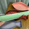 French Cool Color Ceramic Fish Plate, Vegetable High Appearance High End Baking Plates, Tableware Home Use Bowls