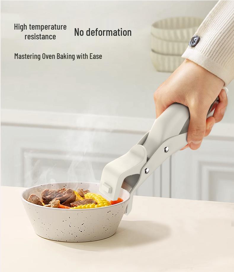 Silicone Non-Slip Bowl Lifter and Plate Clip for Microwave and Steamer Safety