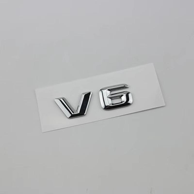 

Applicable to car displacement mark personality V6V8V10V12 side mark C pillar mark modified rear label sticker Mercedes-Benz C BMW #1