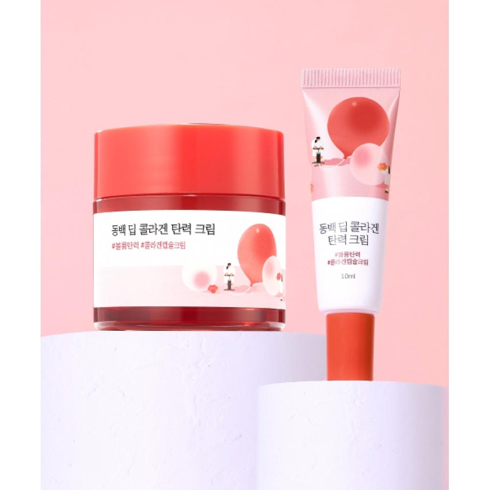 Roundlab Camellia Deep Collagen Firming Cream 50ml  +10ml Additional Gift NONE