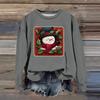 Women's Fashion Casual Long Sleeve Loose Christmas Printed Sweatshirt