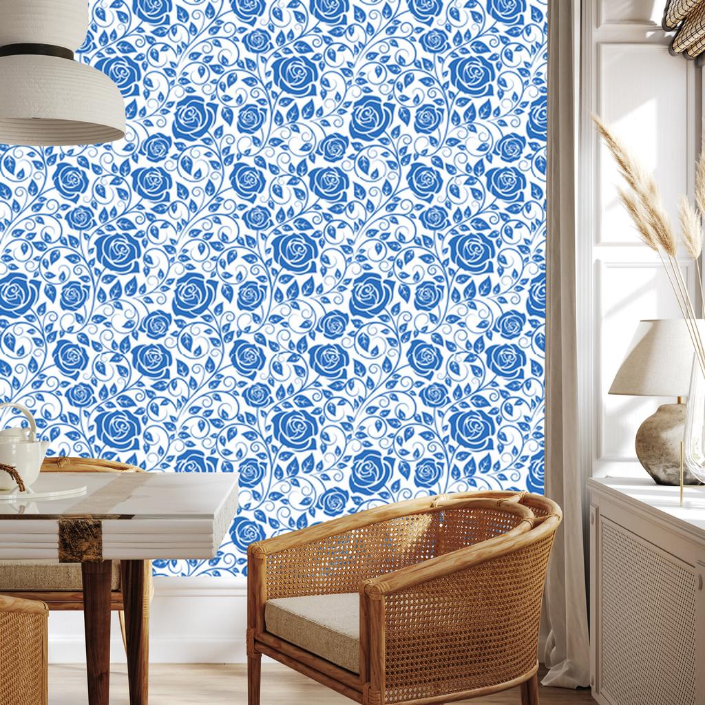 Azure Roses Wallpaper 50x1000
