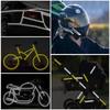 BOCAIDHK Reflective Tape, Fluorescent, Luminous Warning Tape, Reflective Sticker, Width