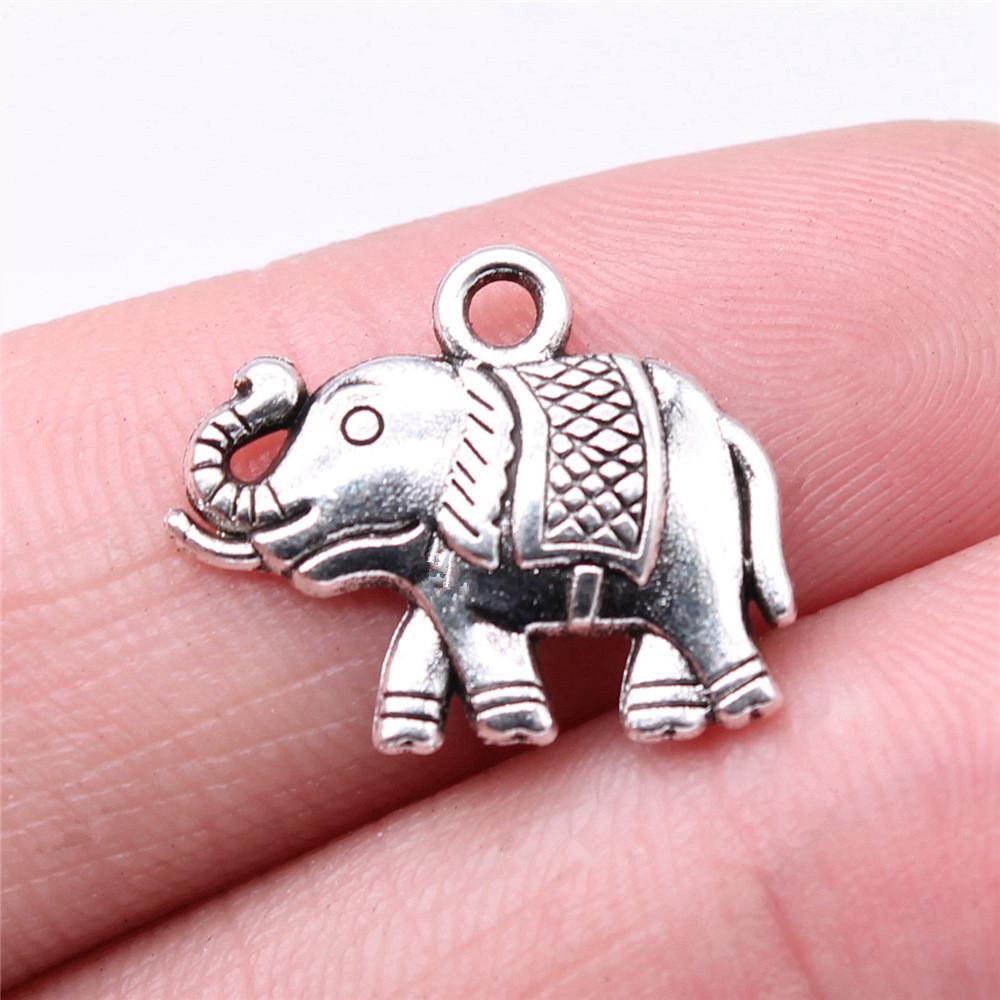 Charms Small Elephant Pendants Kids' Jewelry Materials QC115