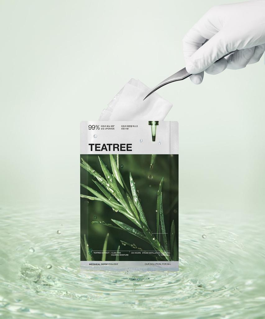 [3-Pack] Essential Mask Pack Best 3 Types 30 Sheets (Tea Tree/Hyaluronic Acid/Collagen)