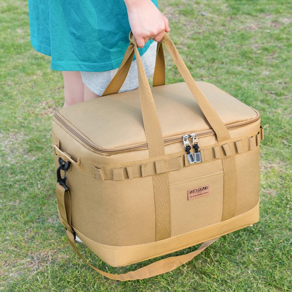 

Thickened Camping Storage Bag Large Capacity Kitchenware Handbag Accessories Folding Storage Bag