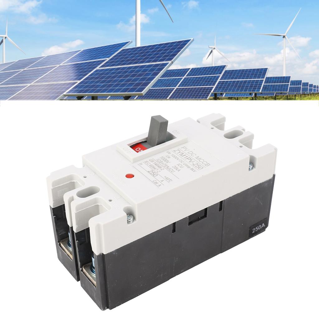 2P Miniature Circuit Breaker Molded Case Circuit Protection Switch DC 1000V 250A 20KA Breaking