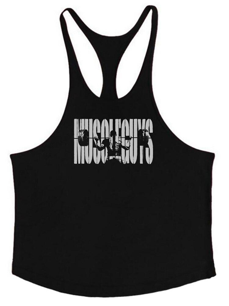 Muscleguys Relaxed Large Casual Tank Top Men's Sports Fitness Sleeveless T-shirt Summer Lightweight Training Top