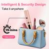 Cordless Hair Straightener Brush Portable Hot Brush with Ionic Technology Auto Shut-Off for Travel & Touch-Ups Ideal for Women
