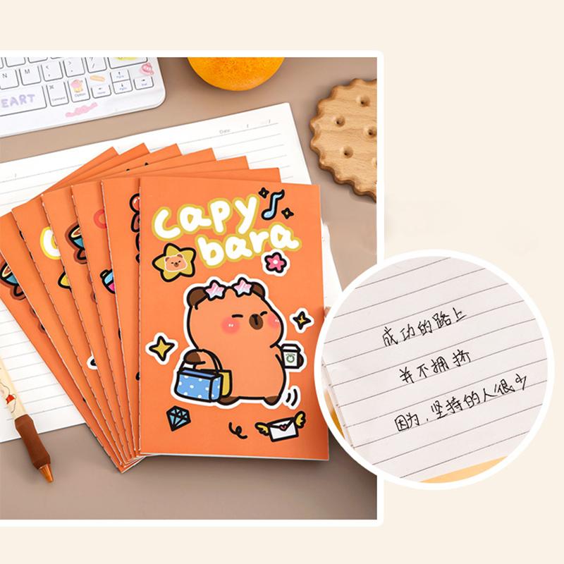 Cartoon Capybara Cute Notepad Diary Notebook Mini Pocket Notepad School Office Supplies Stationery