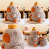 Cute Capybara Plush Toy With Pp Cotton Filling For Home Decor Gift For Teens