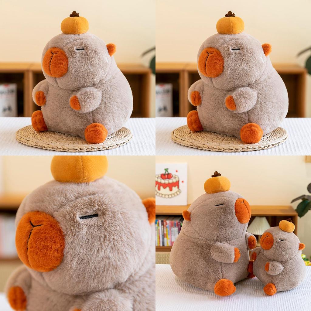 Cute Capybara Plush Toy With Pp Cotton Filling For Home Decor Gift For Teens