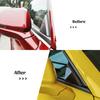 Side Window Front Triangle Cover Trim Bezels For Chevy Camaro 10-15 Carbon Fiber