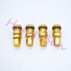 4 RAYS VOLK RACING FORGED ALUMINUM VALVE STEM CAPS WHEELS RIMS UNIVERSAL Blue  Black Gold Red Black