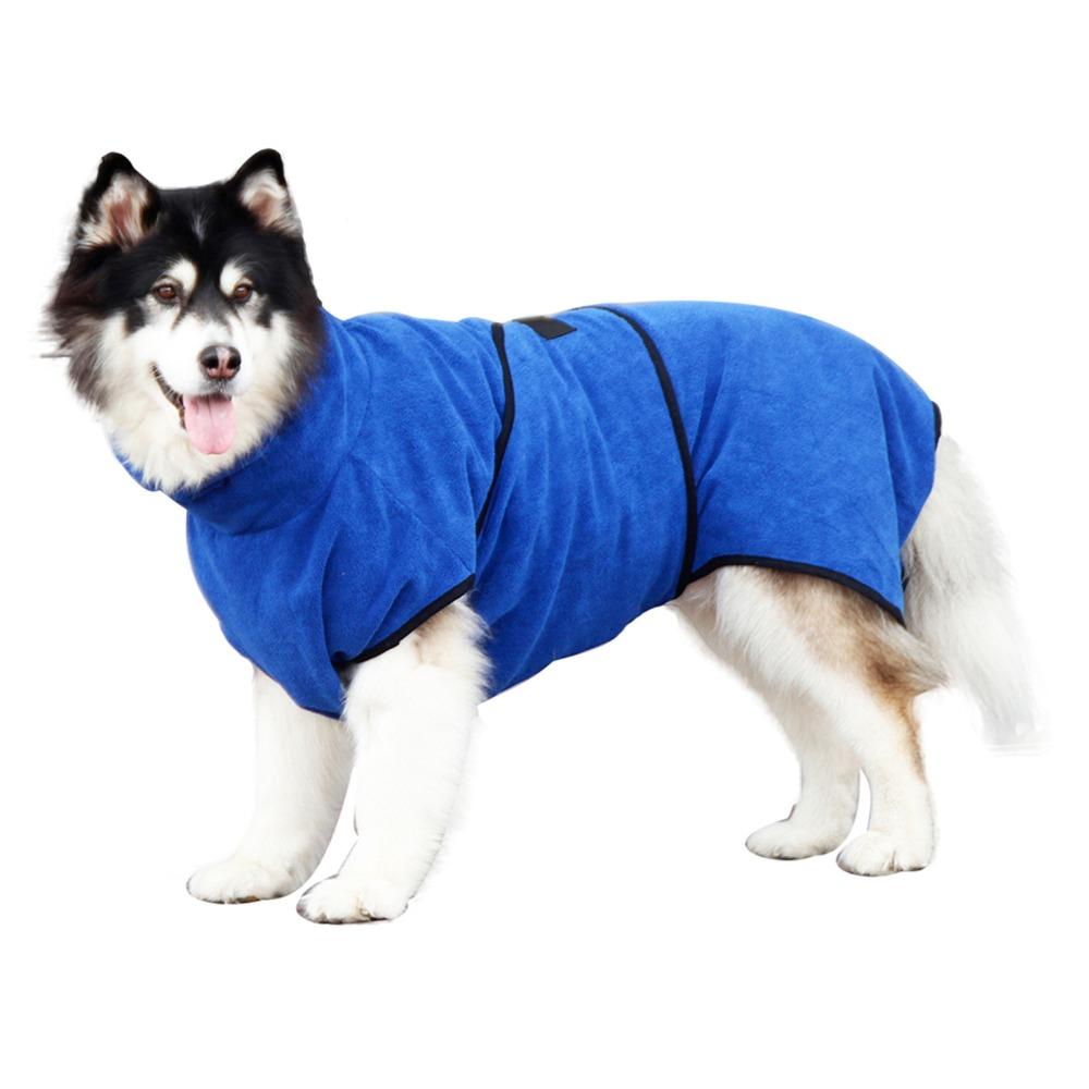 Quick-drying Pet Dog Bathrobe Microfiber Pet Loungewear Cat Bath Clothes