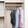 Non-Slip Coated Metal Suit Coat Hangers Heavy Duty Clothes Hangers Metal Shirt Jacket Hanger with Round Notches for Dress