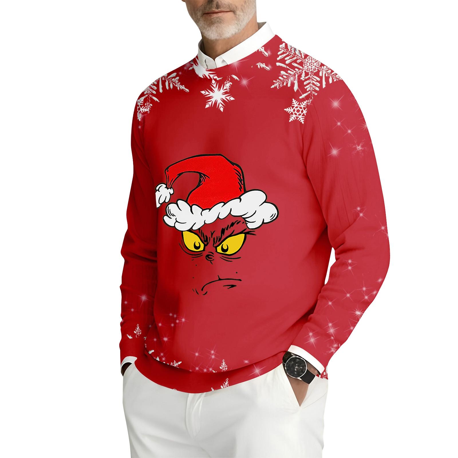 Мужская толстовка с круглым вырезом и длинными рукавами из рубчатого трикотажа XL 2164₽