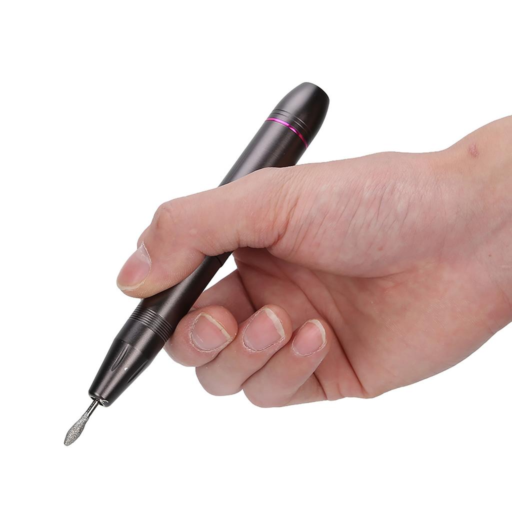 Nail Drill Pen Electric Nail Grinder Polisher Kit Portable Polishing Manicure Tool