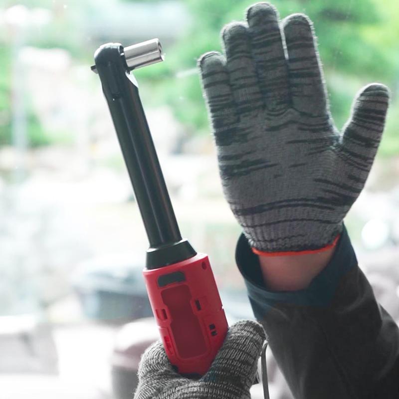 15cm Electric Ratchet 18V Cordless 90 Degree Right Angle Torque Lithium-Ion Auto Ratchet Repair Tool Set