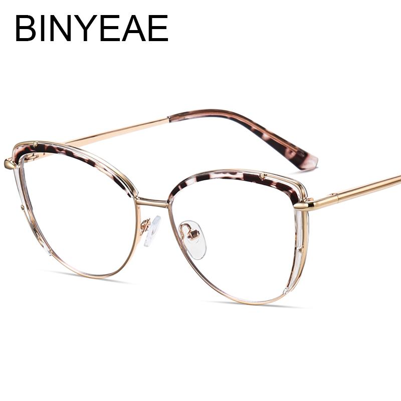 Women's Cat Eye Blue Light Glasses -1 To -6 Myopia Eyewear Fashion TR90 Frame