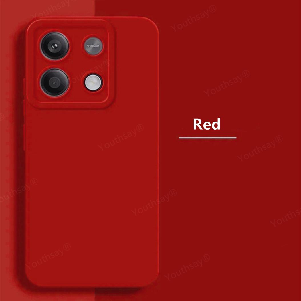

Для Redmi Note 13 Pro 5G Чехол Redmi Note 13 Pro Чехол Fundas Coque Защитный чехол для камеры Жидкий силиконовый чехол для Redmi Note 13 Pro For Note13 4G красный
