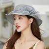 2026 NEW Summer Fashion Flowers Fascinator Hats Wide Brim Party Flat Topped Straw Hat For Women Elegant UV Resistant Sun Hat