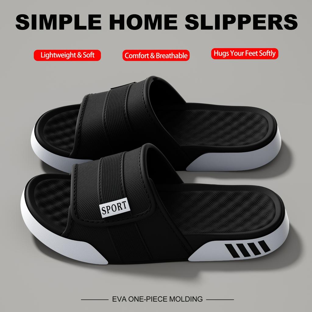 Men'S Indoor and Outdoor Slippers Thick Bottom EVA Non-slip Fashionable Wear-resistant Casual shoes