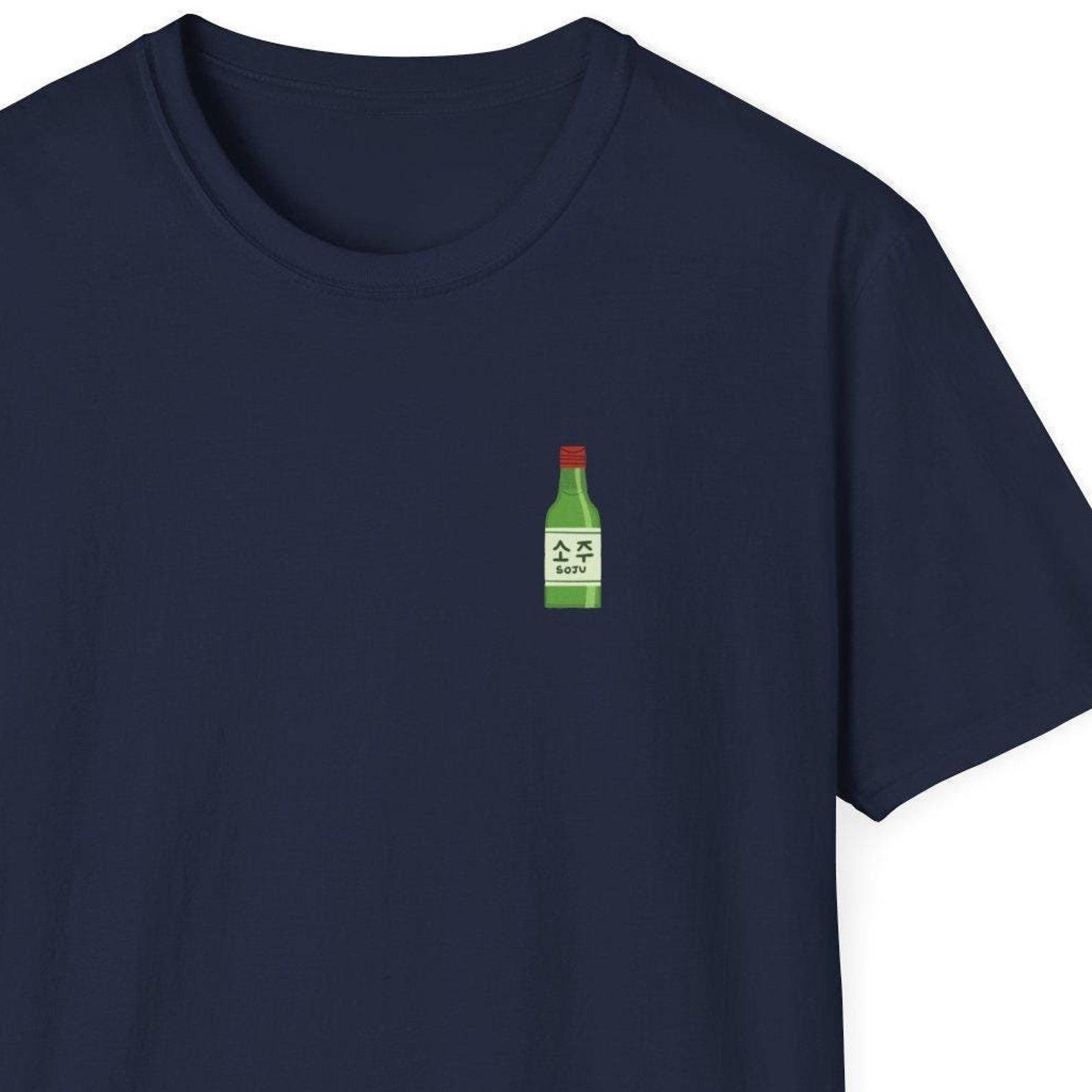 Soju Shirt, Soju Art, Korean Gifts, Korean Shirt, Gift for Kpop Fan, Korean Art, Korea Food, Korea Gift, Korea Art XL