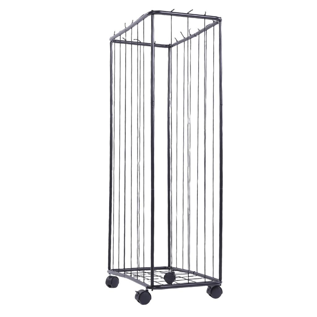 Garage Storage Rack Carbon Steel Large Capacity Rolling Sports Storage Cart with Wheels for Basket Foot