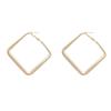 European and American Exaggerated Geometric Square Earrings, Simple Temperament Earrings S111 Silver Needle Personalized High-end Fashion Earrings