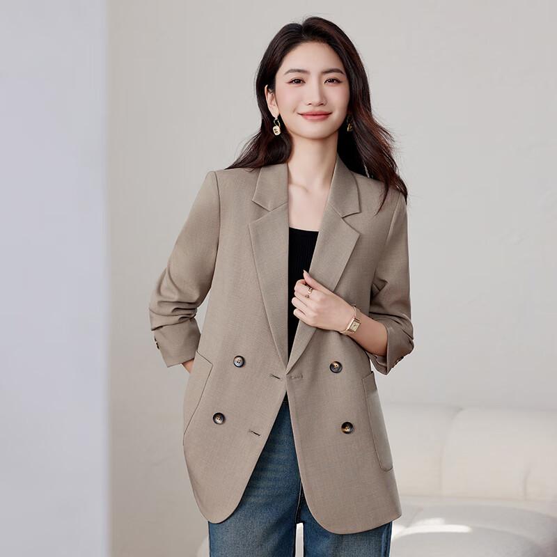 

Женский элегантный двубортный блейзер 4XL