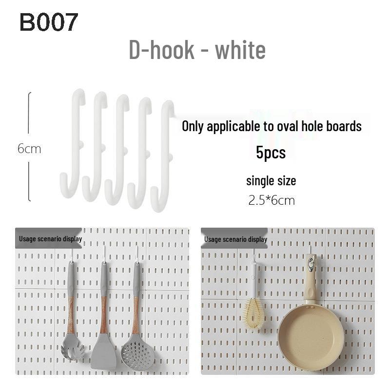 Nail-Free Self-Adhesive Pegboard: Extra-Large Storage Shelf with No-Drill Hooks for Kitchen or Bathroom Walls