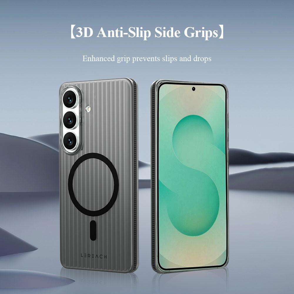 LEREACH TOC Serie für Samsung Galaxy S26+ Magnetische Hülle Fließendes Gitter PC Handyhülle