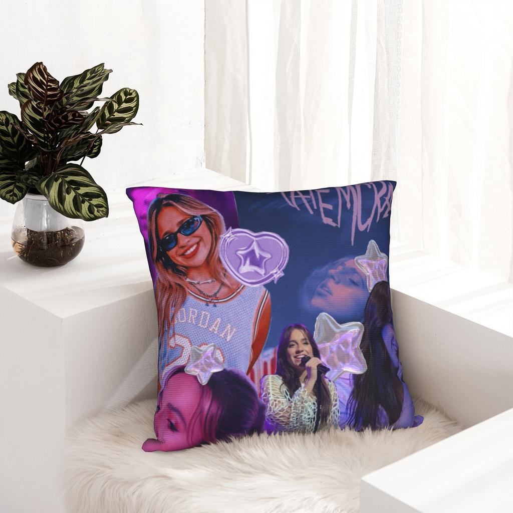 Decorative Pillowcase Tate Mcrae Pop Singer Product Car Pillow Case Cover Square Style Multi-Size