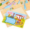 1pc Wooden Jigsaw Puzzle Kids Cartoon Animals Traffic Car Puzzles Game Kids Montessori Educational Toys for Children