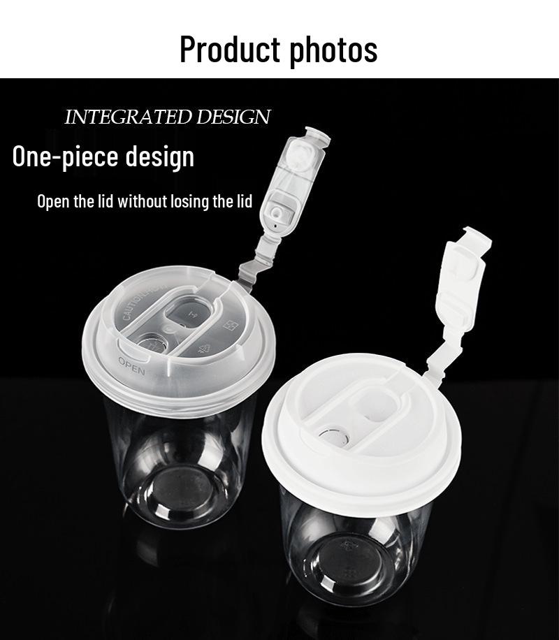 Leak-Proof Disposable Multifunctional Lid for 90 Caliber Cups: Fits Plastic and Paper Coffee, Milk Tea, and Takeaway Cups.