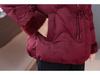 Plus Size Winter Down Coat for Mature Women - Elegant Chinese Style with Embroidery and Frog Buttons