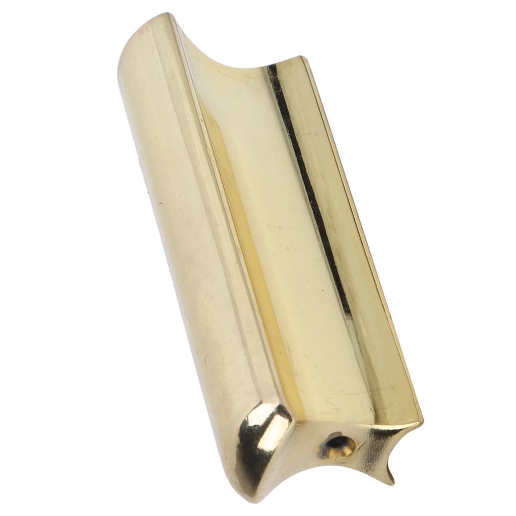 Guitar Slide Bar Stick Picks Stainless Steel Metal Antirust Solid Instrument Accessories(Gold )