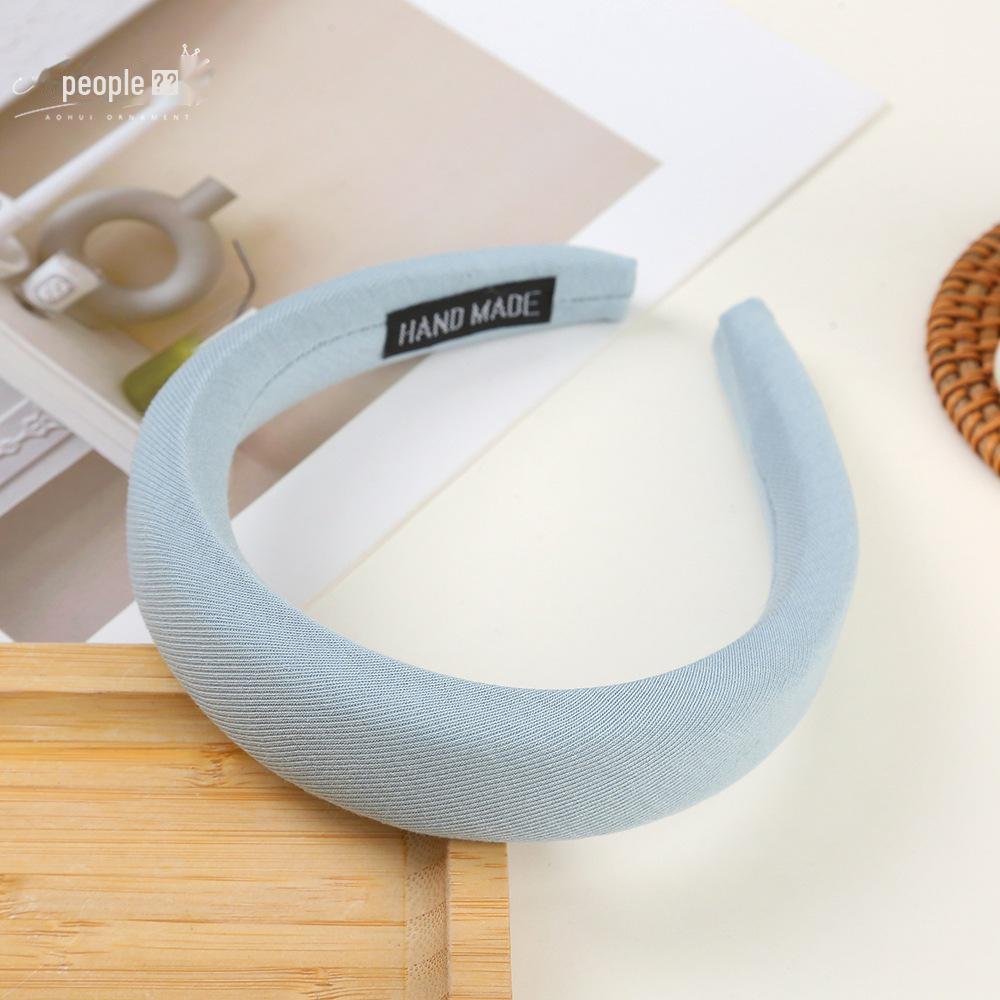 Korean Style Wide Brim Headband: Summer Solid Color Hair Accessory for Women