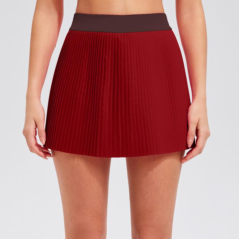 

Лулу Летний Маст-Хэв! Плиссированная мини-юбка с непрозрачной подкладкой - Отлично подходит для йоги, тренировок, бега и гольфа Плиссированная юбка Юбка для гольфа XXXL