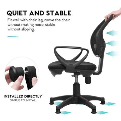 5Pcs Anti Slip Rotating Chair Wheel Feet Inline Office Chair Wheelbase  Home/Office