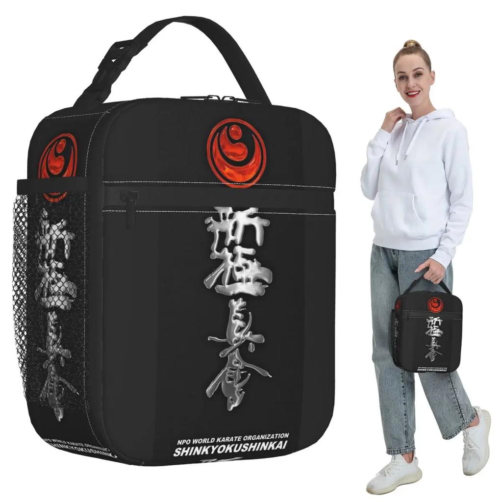 Kyokushin Karate Bushido Values Insulated Lunch Bag for Women Office Cooler Thermal Food Box Tote Portable Lunch Boxes Container