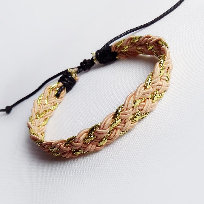 Bracelet Tissé Fait Main Série Originale: Bijoux de mode de rue élégants et personnalisés.