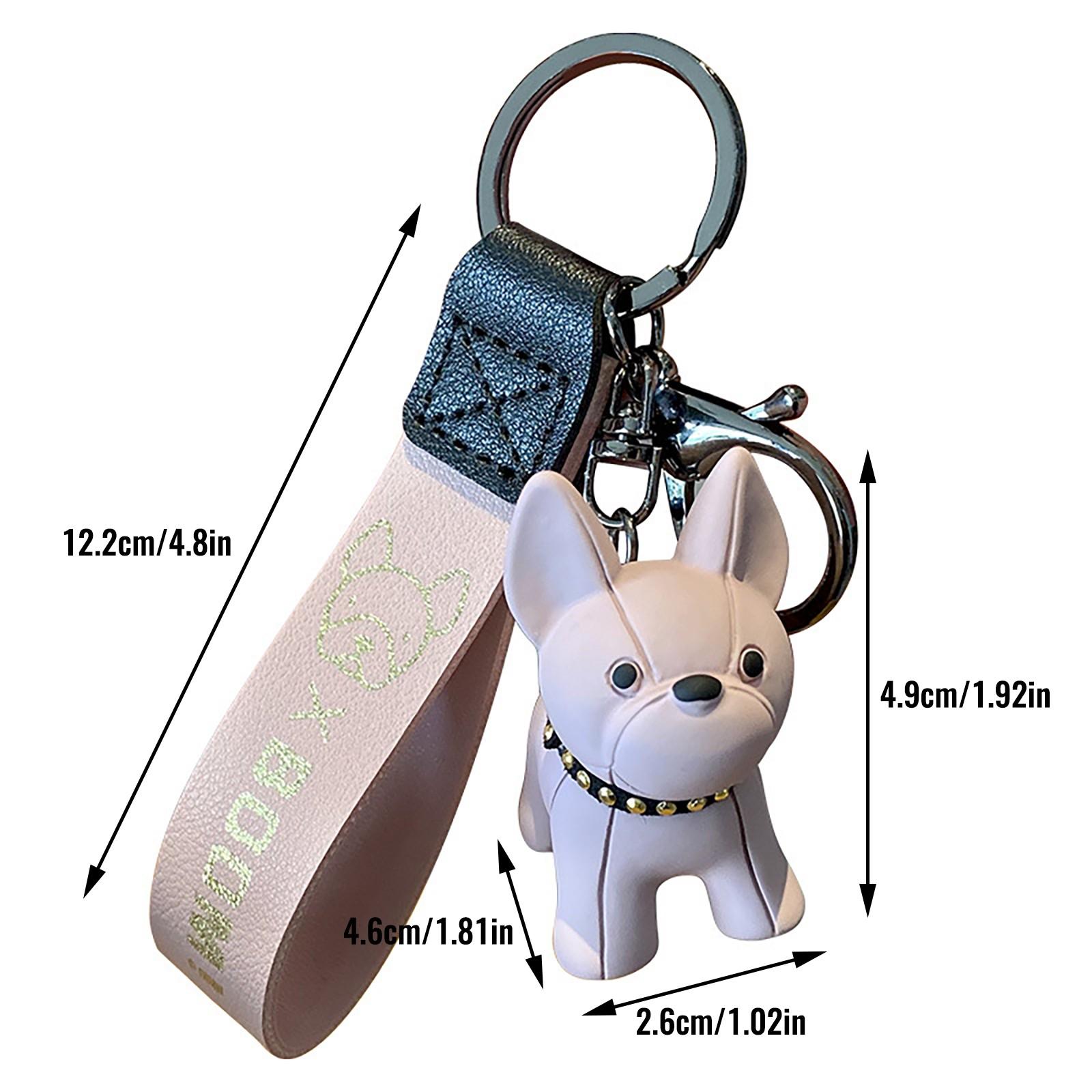 Брелок для ключей с французским бульдогом — фото 3