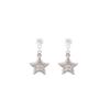 1 Pair Full zircon ear studs - exquisite and fashionable five-pointed star pearl earrings